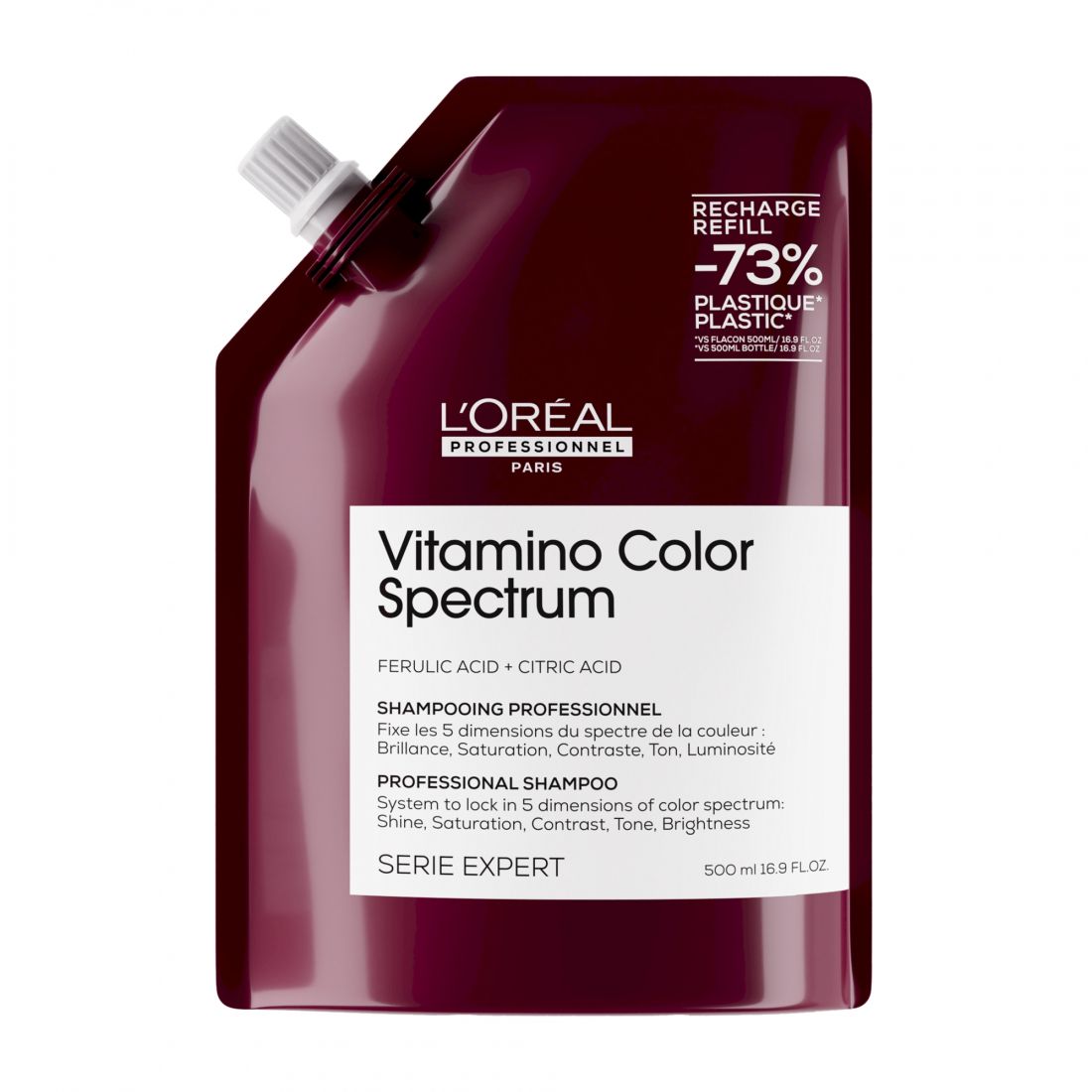 L'oréal professionnel - Recharge de shampoing 'Vitamino Color Spectrum' - Cheveux colorés, 500 ml