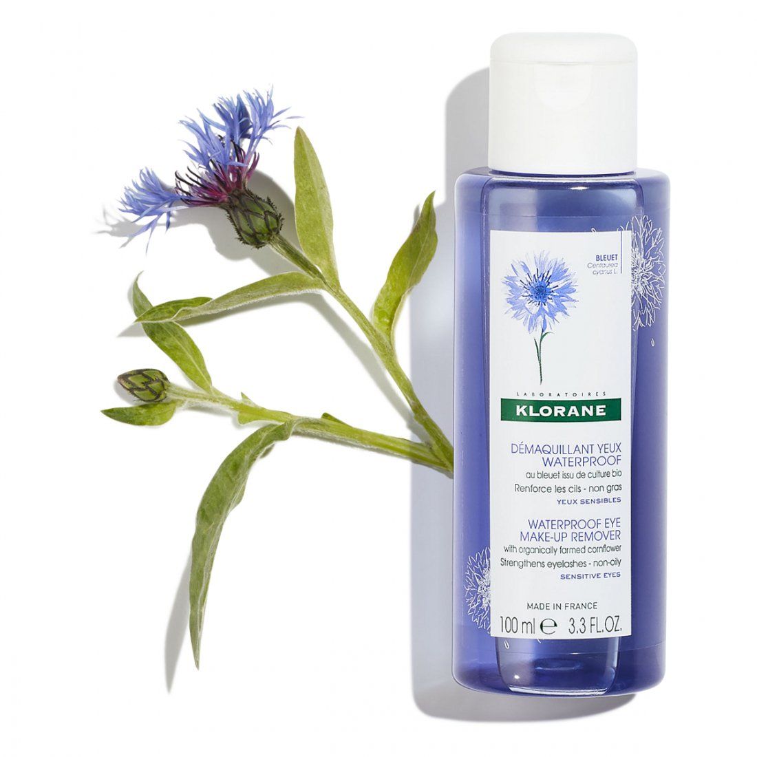 Klorane - Démaquillant yeux waterproof biphase au Bleuet BIO - 100 ml