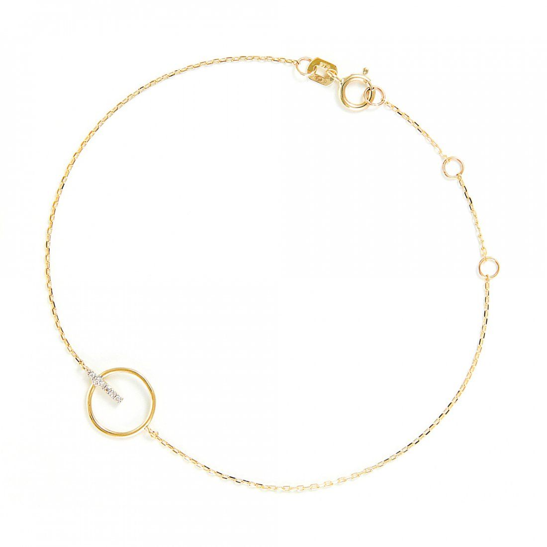 Atelier du diamant - Bracelet 'Barette Encerclée' pour Femmes