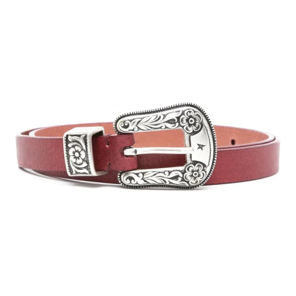 Golden goose deluxe brand - Ceinture 'Floral-Engraved Buckle' pour Femmes