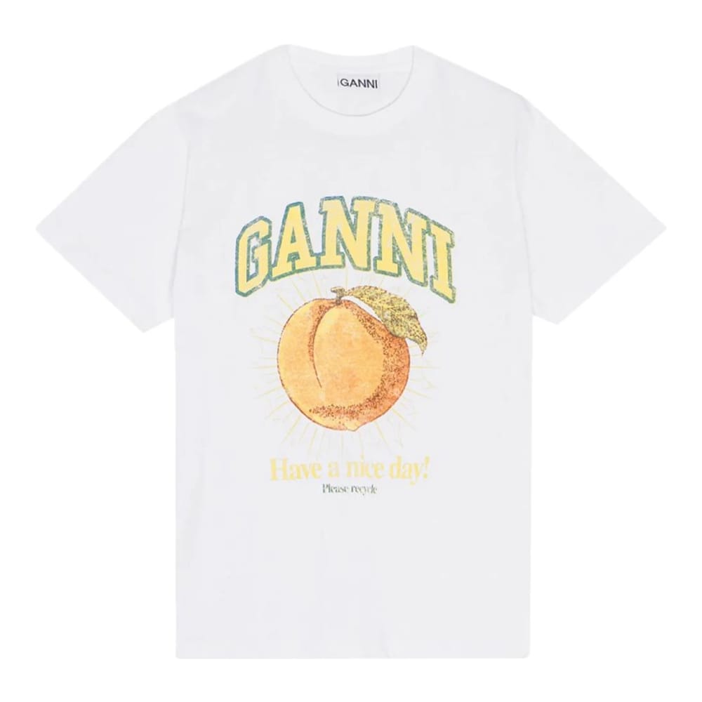 Ganni - T-shirt 'Logo-Print' pour Femmes