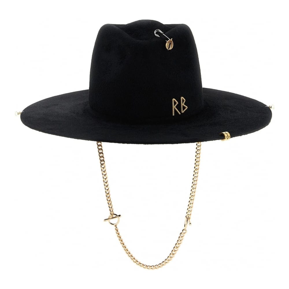 Ruslan baginskiy - Chapeau Fedora 'Chain Strap' pour Femmes