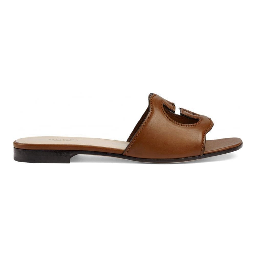 Gucci - Sandales plates 'GG Cut Out' pour Femmes
