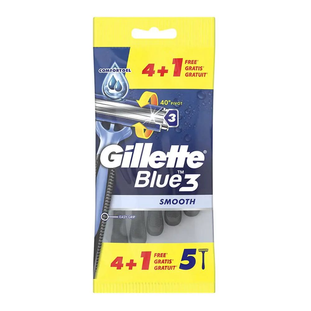 Gillette - Lames de rasoir 'Blue 3 Disposable' - 5 Pièces