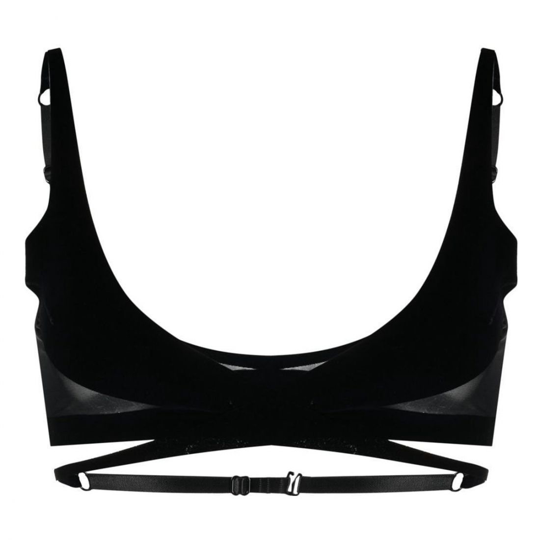 Wolford - outien-gorge sculpant 'X Mugler Flock' pour Femmes