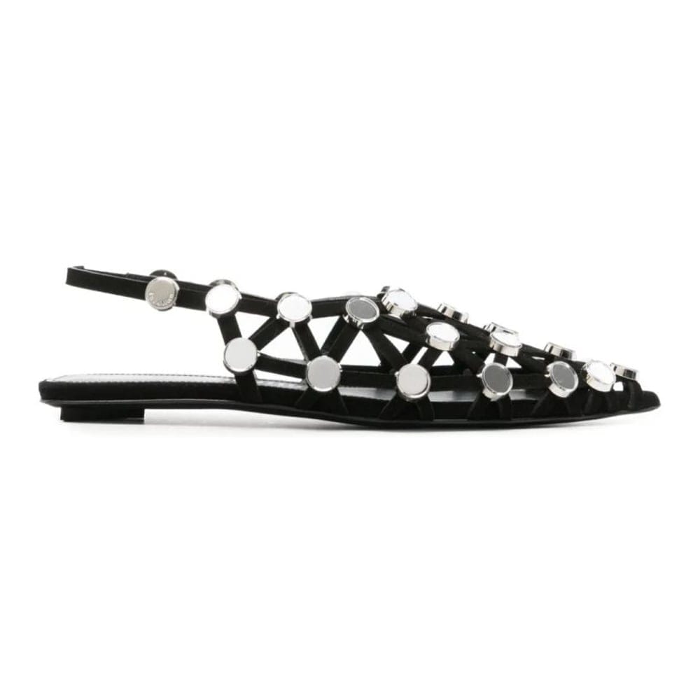 The attico - Ballerines 'Grid Rhinestone-Embellished' pour Femmes