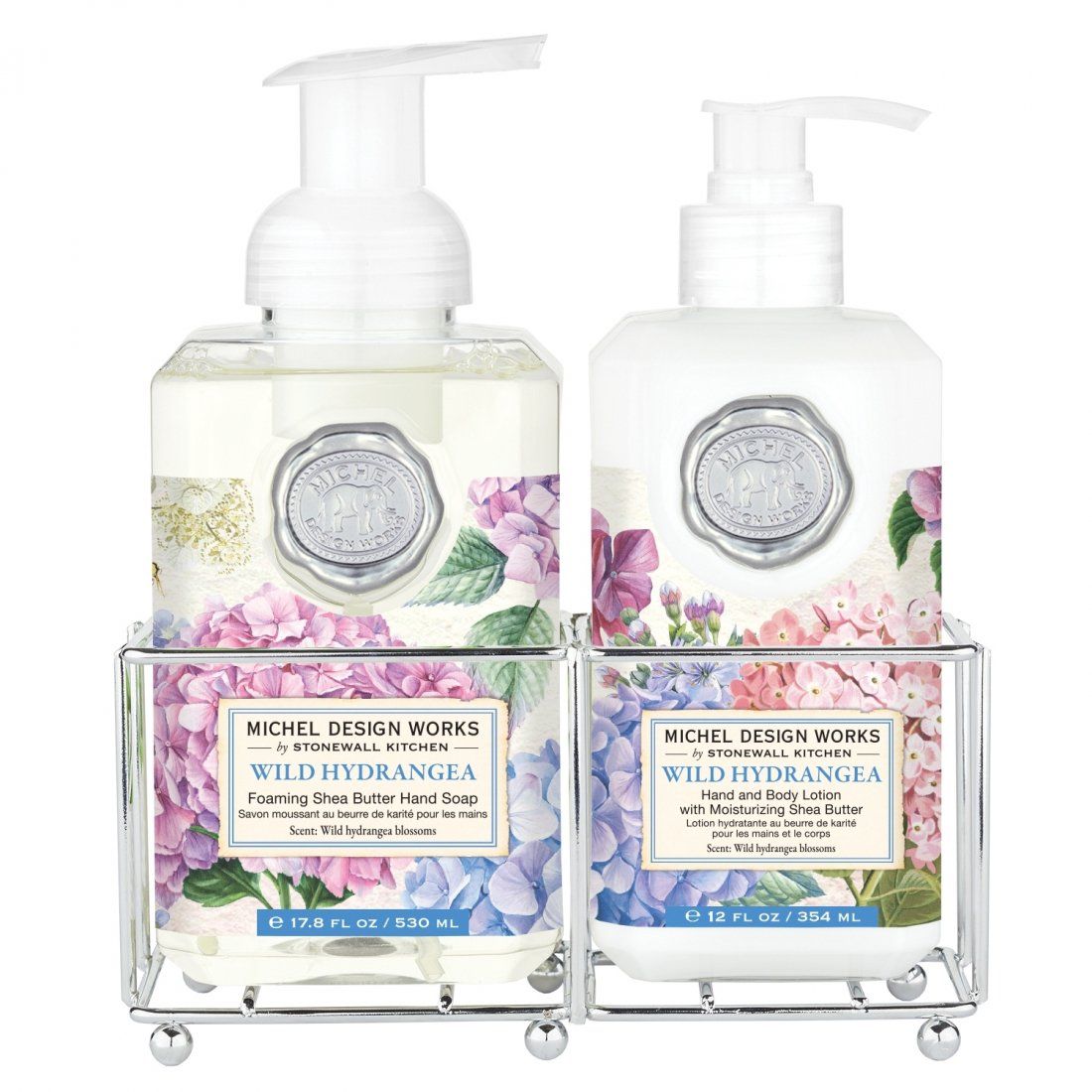 Michel design works - Set de soins des mains 'Wild Hydrangea' - 2 Pièces
