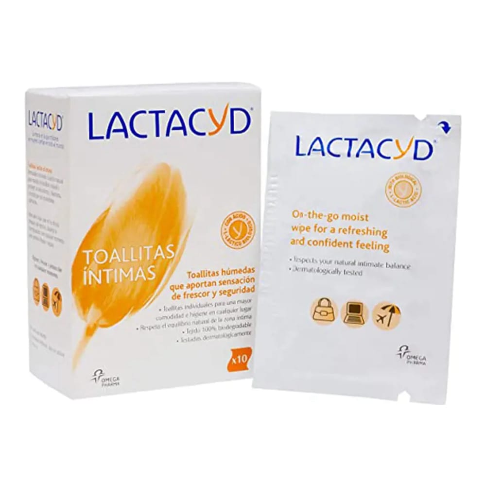 Lactacyd - Lingettes intimes - 10 Pièces