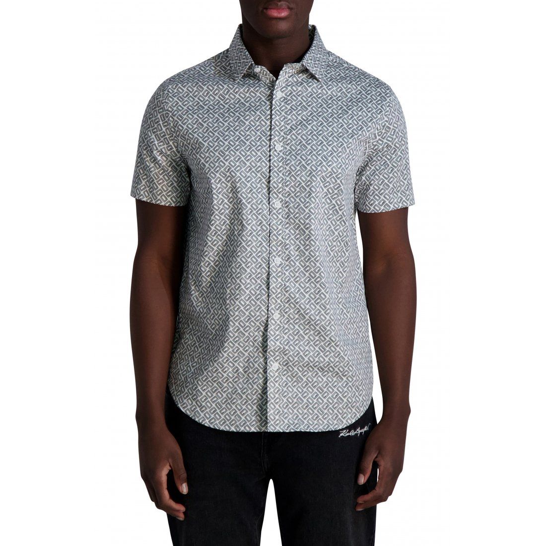 Karl lagerfeld paris - Chemise à manches courtes 'Logo Print' pour Hommes