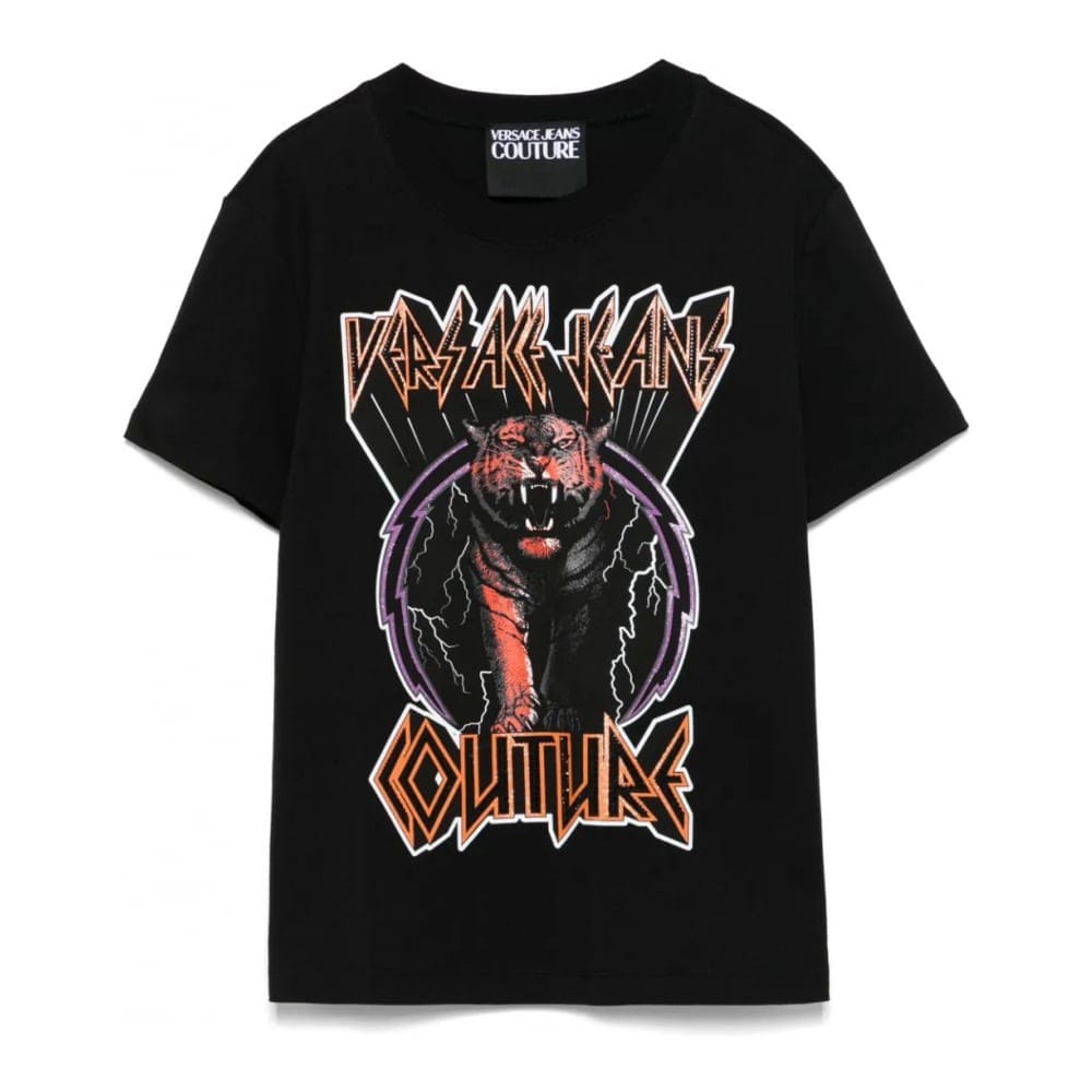 Versace jeans couture - T-shirt 'Logo-Print' pour Femmes
