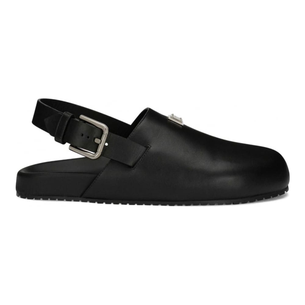 Dolce&gabbana - Sabot 'Logo-Plaque' pour Hommes