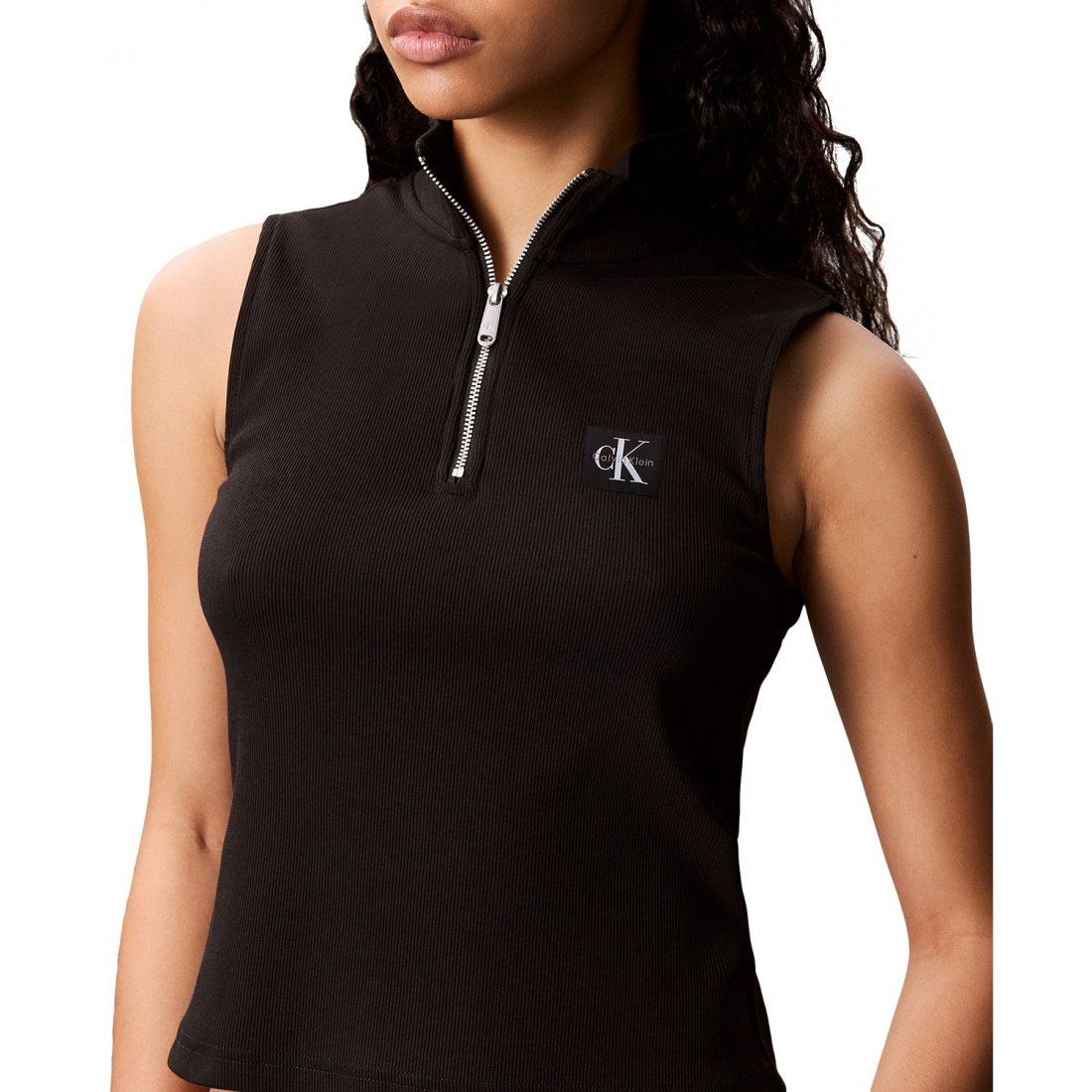 Calvin klein jeans - Femmes's 'Sleeveless Quarter Zip' Top