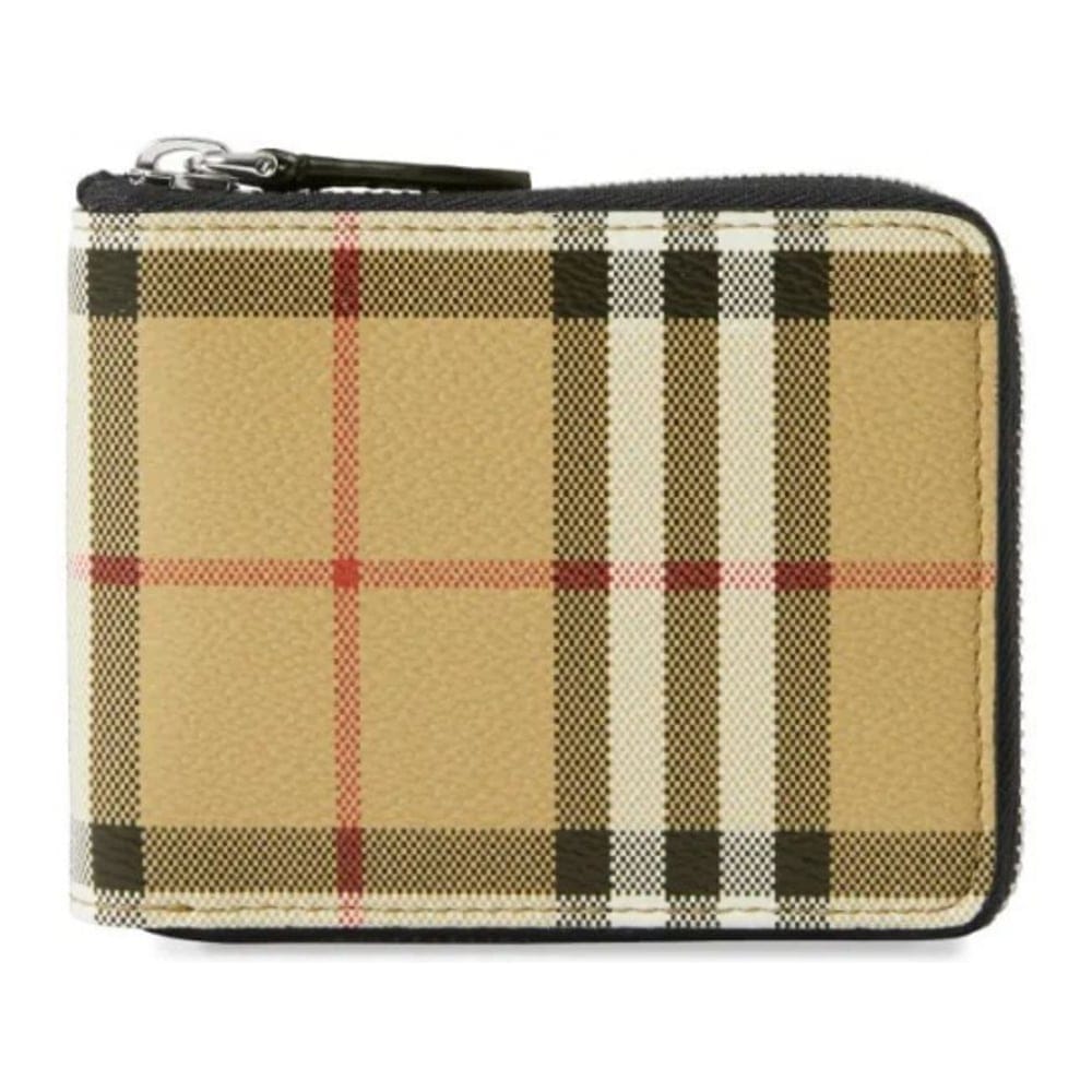 Burberry - Portefeuille 'Checked Zipped' pour Hommes