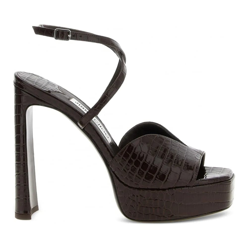 Jimmy choo - Sandales à semelle plateforme 'Crocodile-Print' pour Femmes