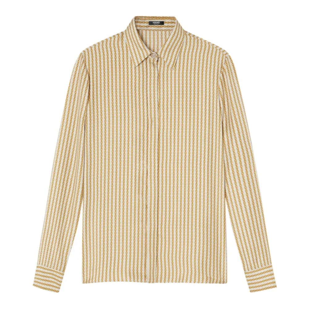 Versace - Chemise 'Pinstripe Chain' pour Femmes