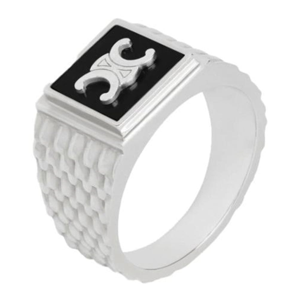 Celine - Bague 'Triomphe Python Signet' pour Hommes