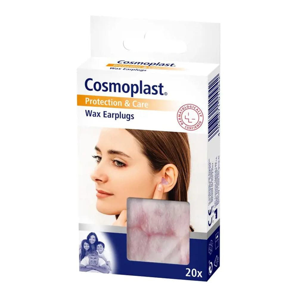 Cosmoplast - Bouchons d'oreilles 'Wax' - 20 Pièces