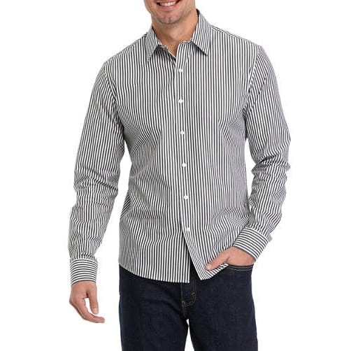 Michael kors - Chemise 'Long Sleeve Slim Pinstripe Stretch' pour Hommes