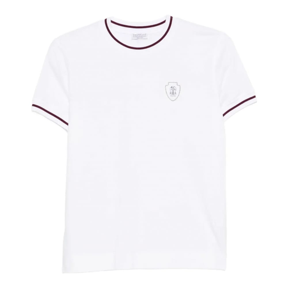 Brunello cucinelli - T-shirt 'Embroidered-Detail' pour Femmes