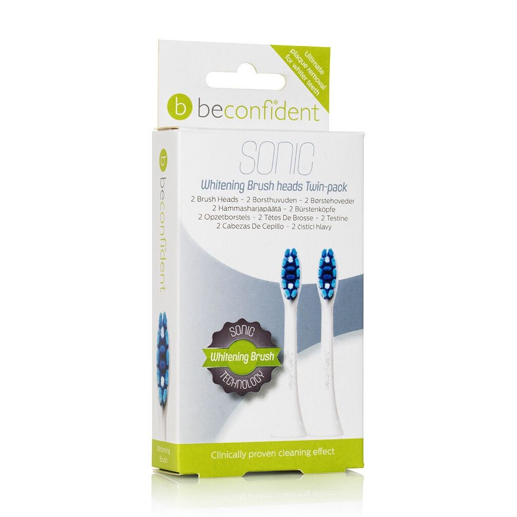 Beconfident - Set de tête de brosse à dents 'Sonic Whitening' - White 2 Pièces
