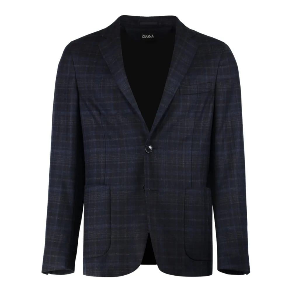 Zegna - Blazer 'Single-Breasted Notched-Lapel' pour Hommes