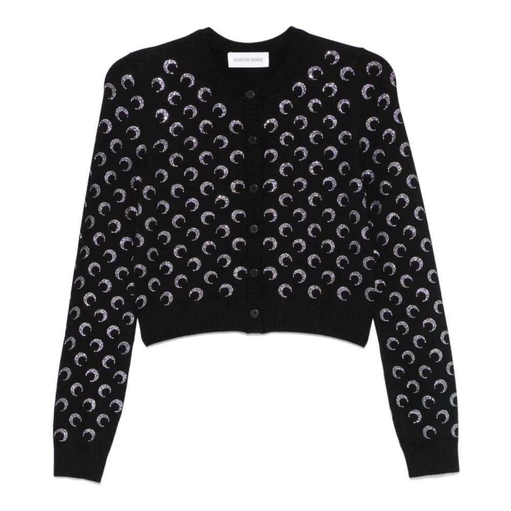 Marine serre - "Cardigan 'Moon Rhinestoned' pour Femmes"-S