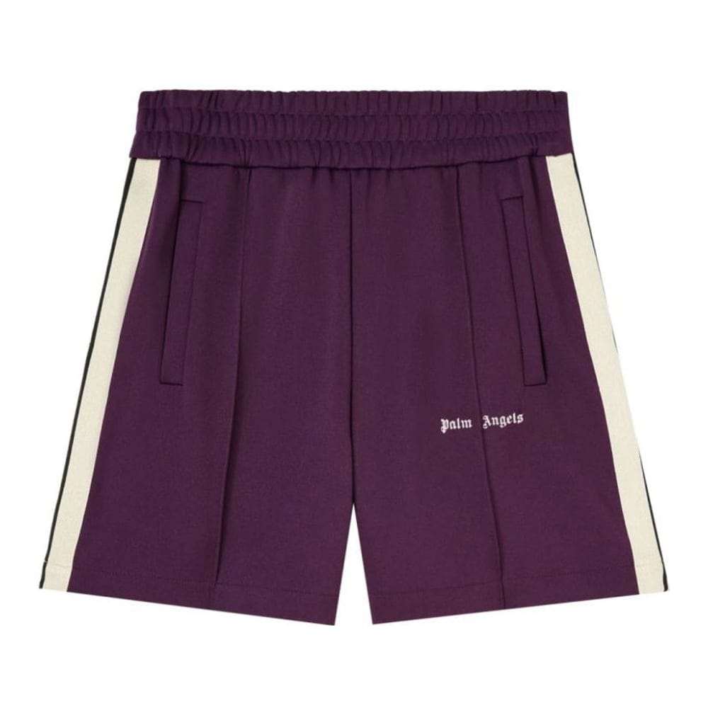Palm angels - Short 'Logo-Embroidered Stripe-Detail' pour Hommes