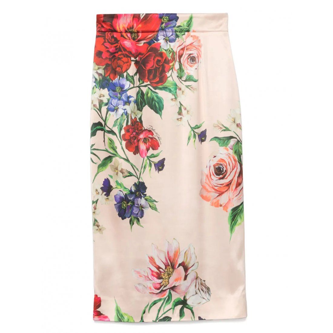 Dolce&gabbana - Jupe Midi 'Floral-Print' pour Femmes