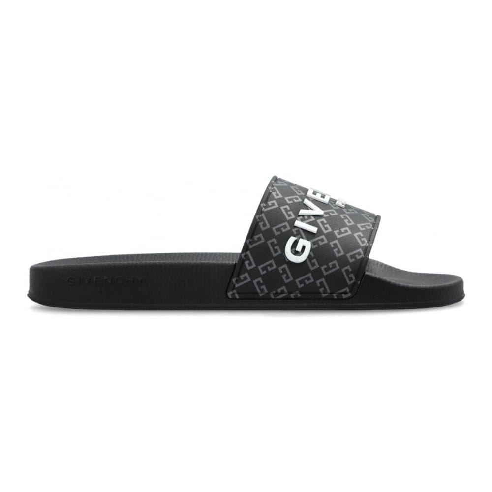 Givenchy - Claquettes 'Logo-Embossed' pour Hommes