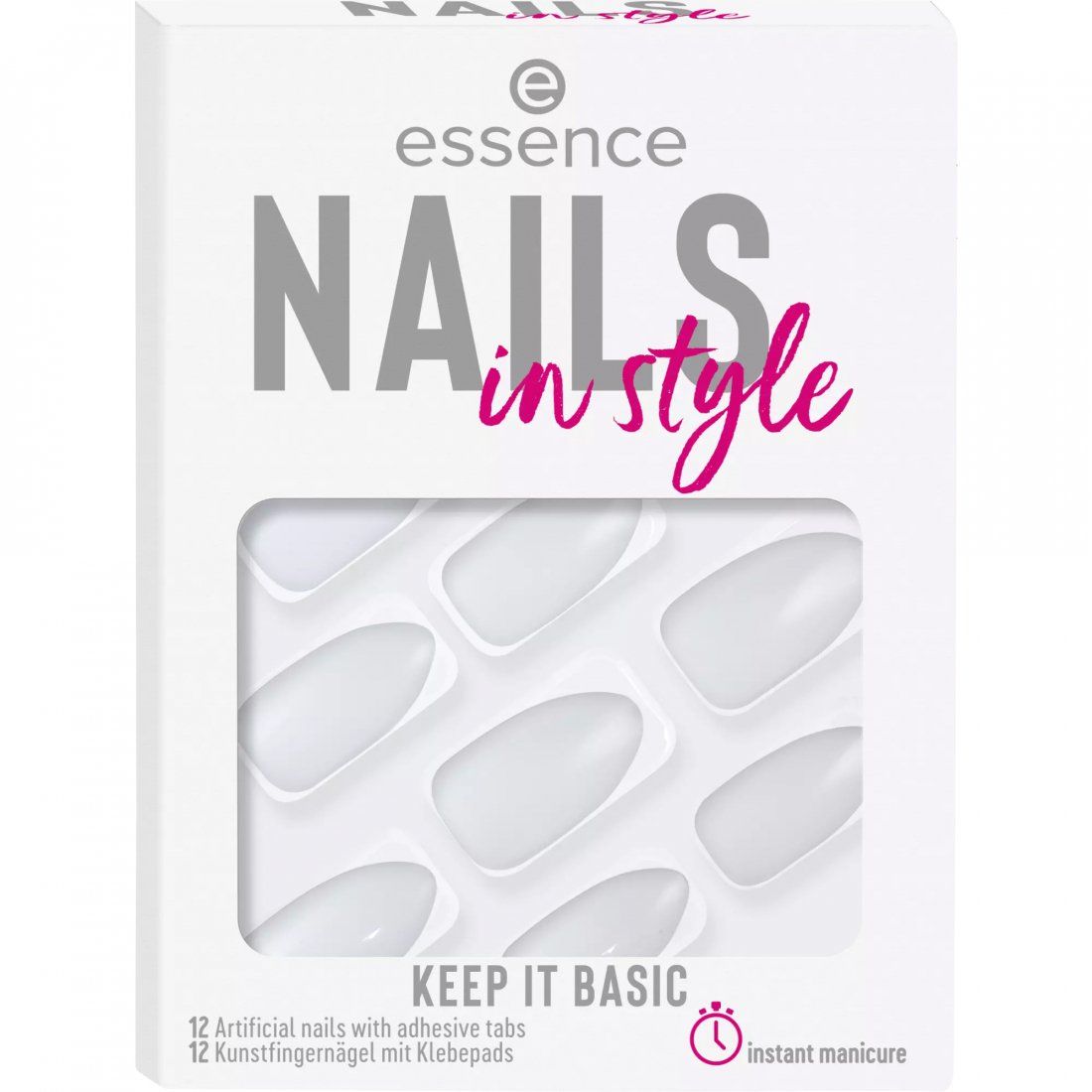 Essence - Faux Ongles 'Nails In Style' - 15 Keep It Basic 12 Pièces