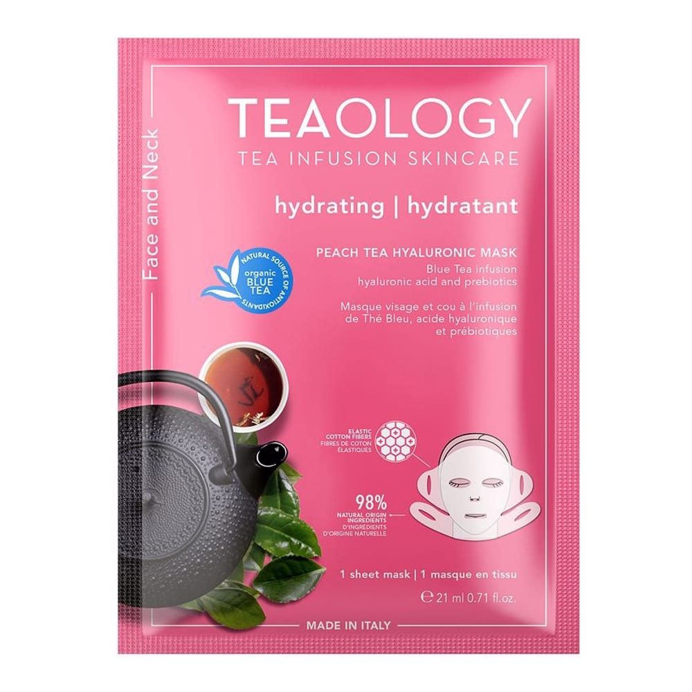 Teaology - Masque pour visage et cou 'Peach Tea Hyaluronic' - 21 ml