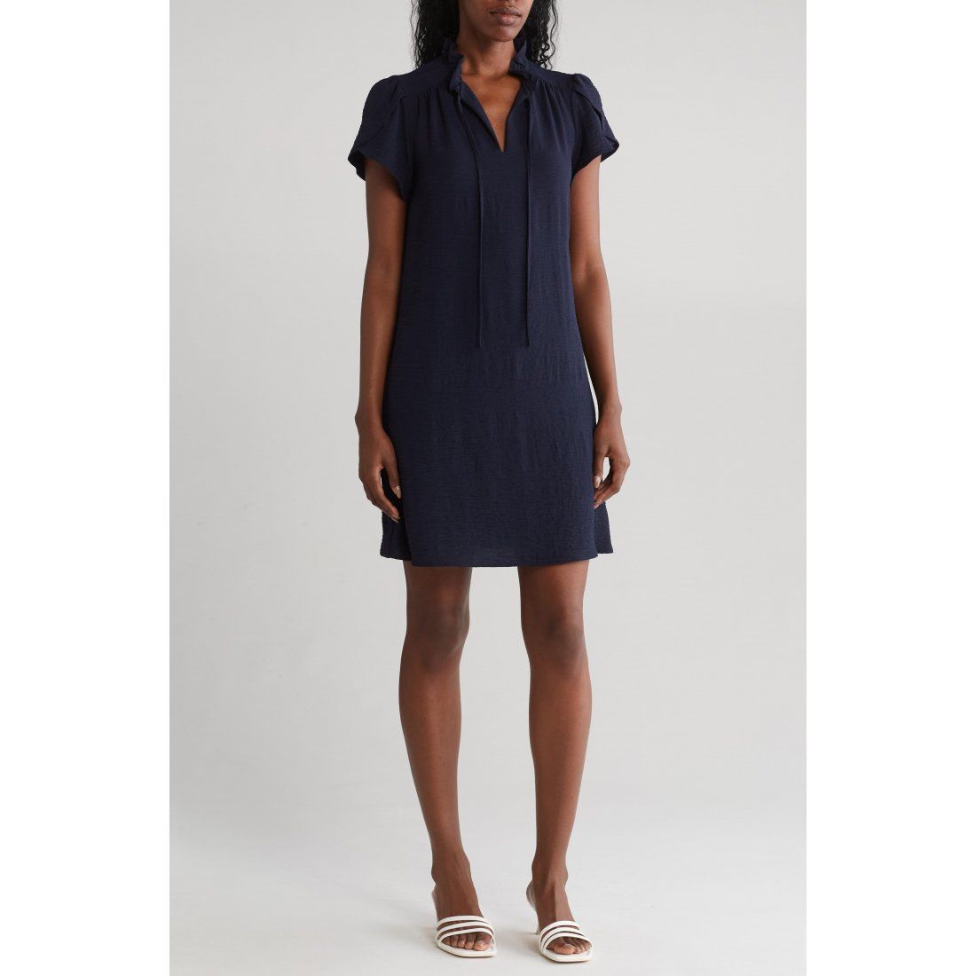 Dkny - Robe mini 'Tulip Sleeve Gauze' pour Femmes