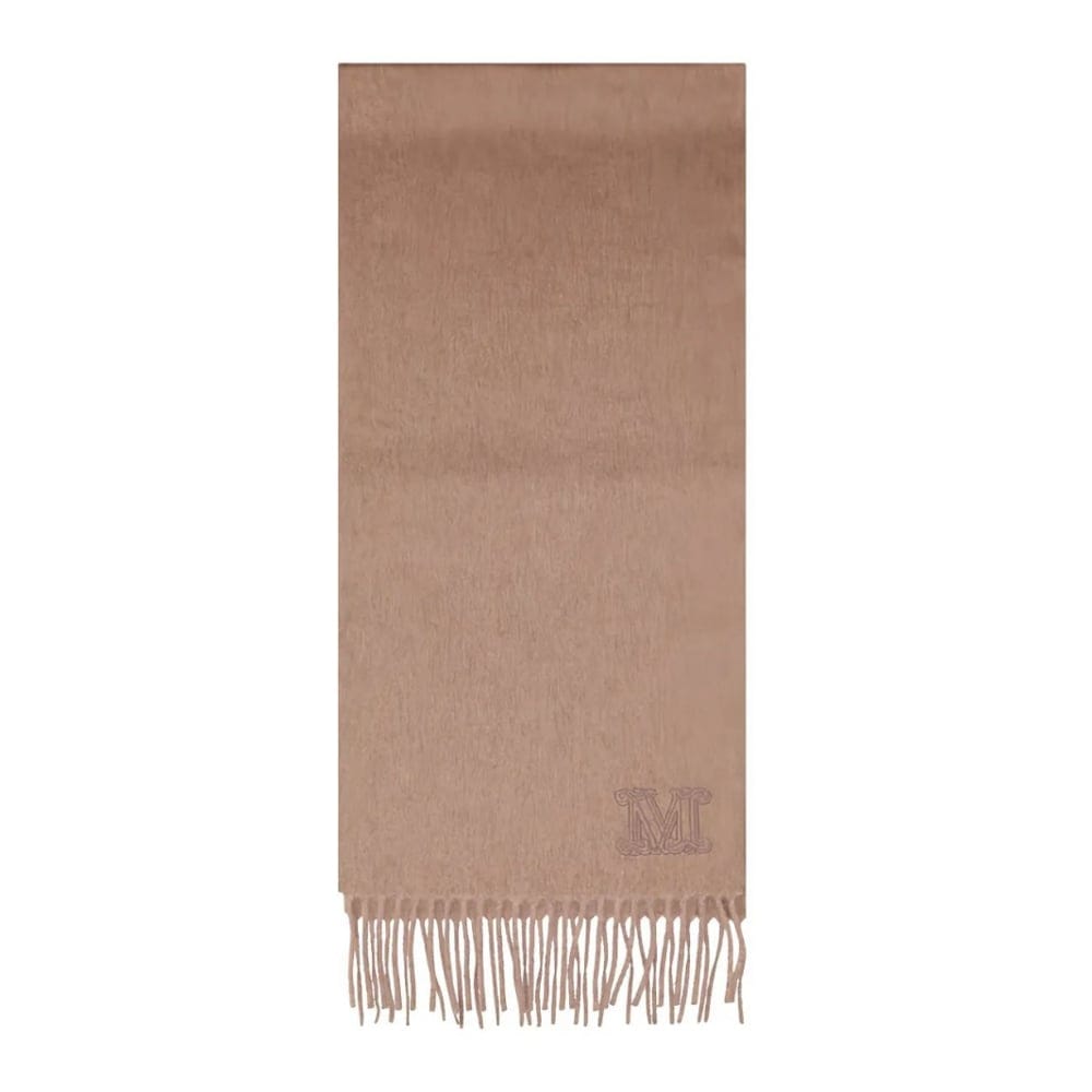 Max mara - Foulard 'Embroidered-Logo Fringed' pour Femmes