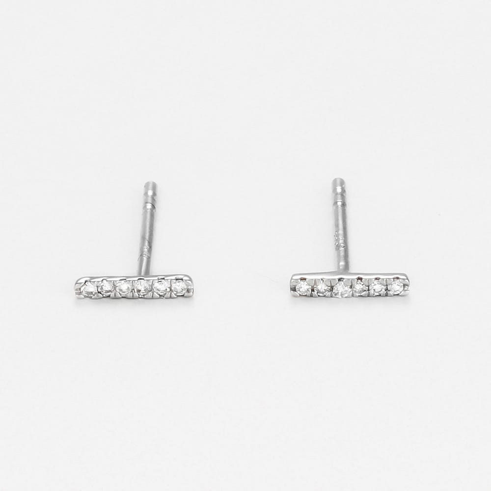 Atelier du diamant - Boucles d'oreilles 'Precious Barrette' pour Femmes