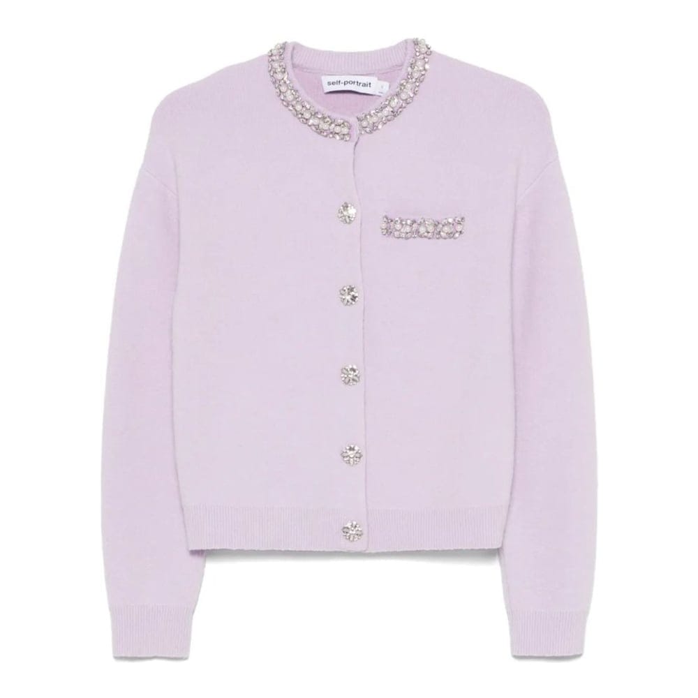 Self portrait - Cardigan 'Crystal-Embellished' pour Femmes