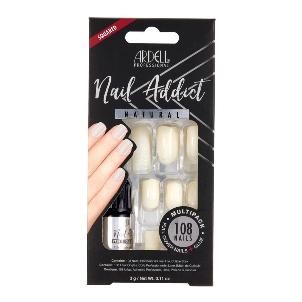 Ardell - Faux Ongles 'Nail Addict' - Natural Squared