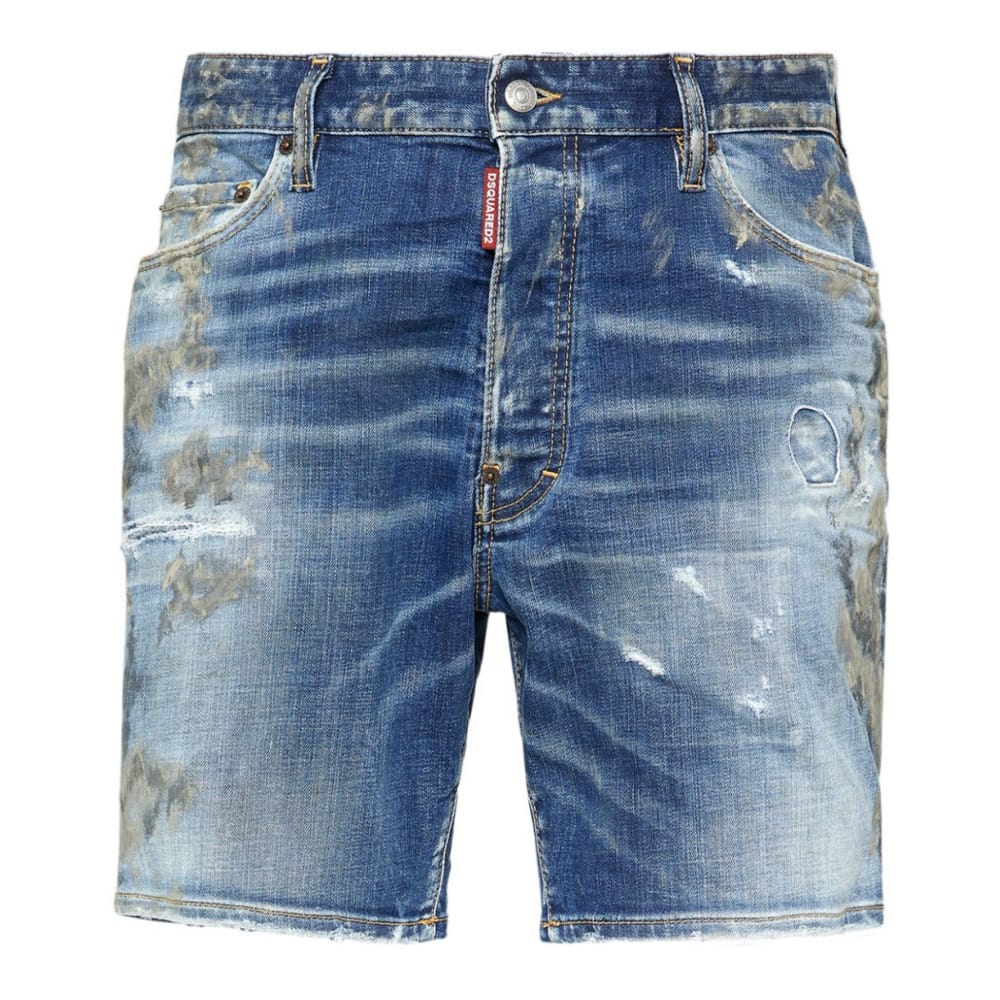 Dsquared2 - "Short en jean 'Distressed-Effect' pour Hommes"