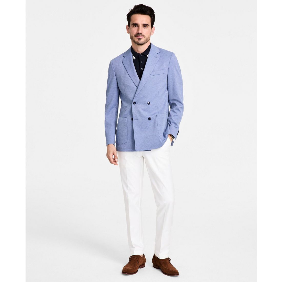 Michael kors - 'Classic-Fit Double-Breasted Sport Coat' pour Hommes