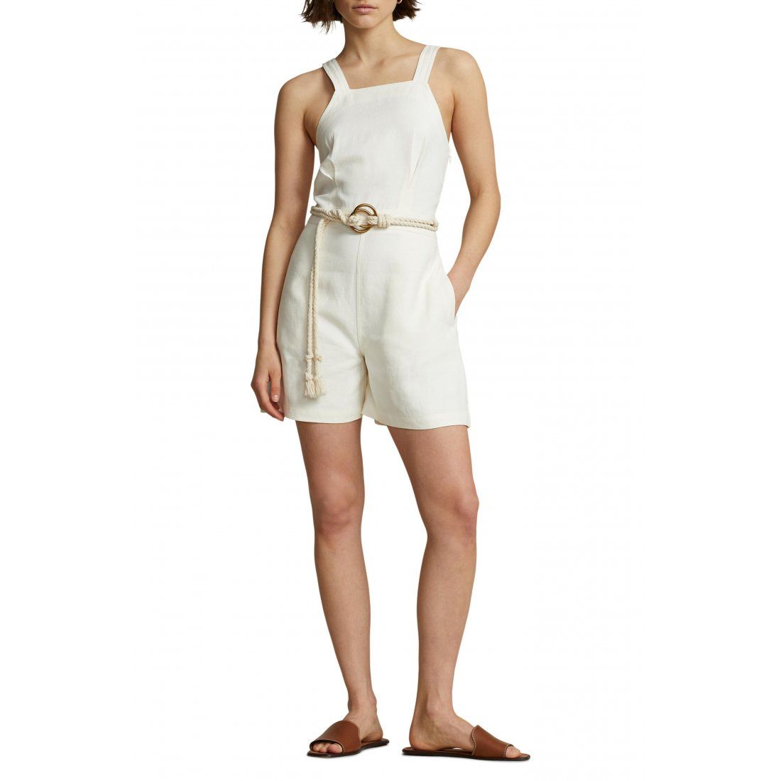 Polo ralph lauren - 'Hemp Rope Belted Romper' pour Femmes