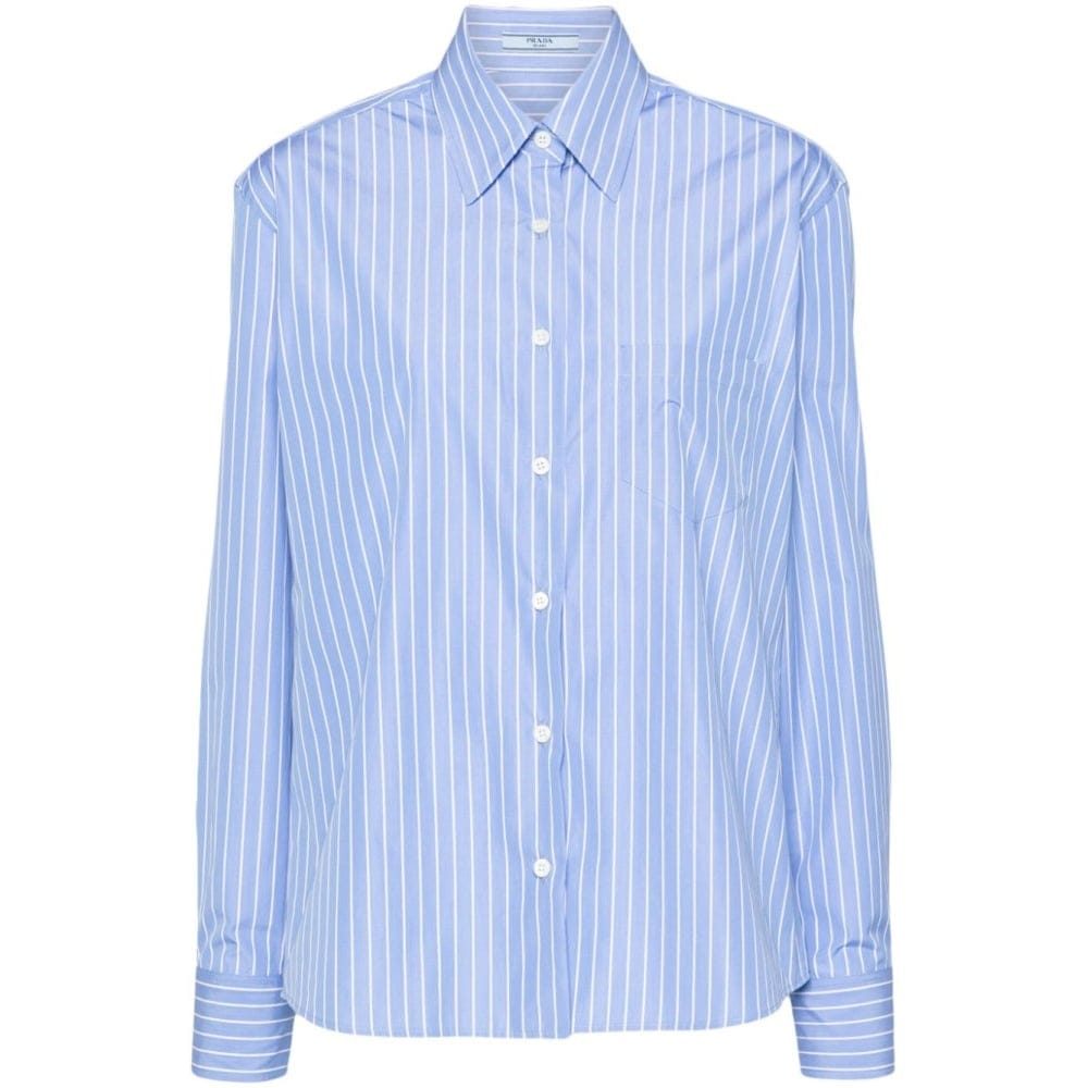 Prada - Chemise 'Striped Poplin' pour Femmes
