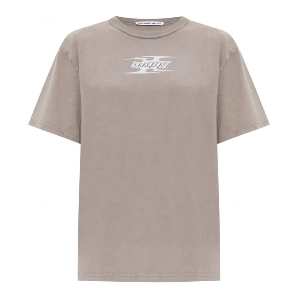 T by alexander wang - T-shirt 'Blade-Logo' pour Femmes