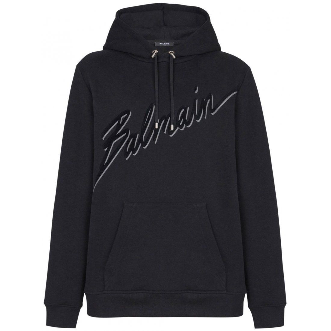Balmain - Sweatshirt à capuche  'Flocked-Logo' pour Hommes