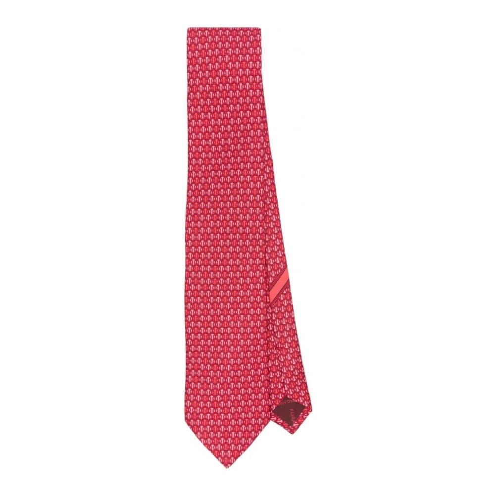 Ferragamo - Cravate 'Gancini-Pattern' pour Hommes