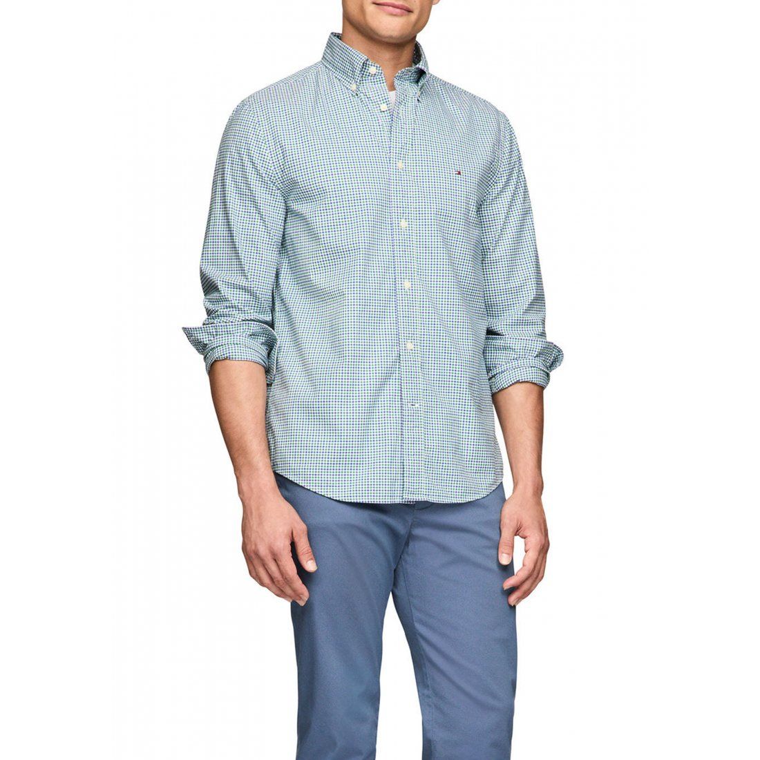 Tommy hilfiger - "Chemise 'Flex Regular Fit Gingham Poplin' pour Hommes"