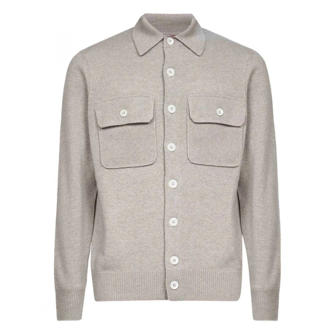 Brunello cucinelli - Chemise 'Ribbed Buttoned Over' pour Hommes