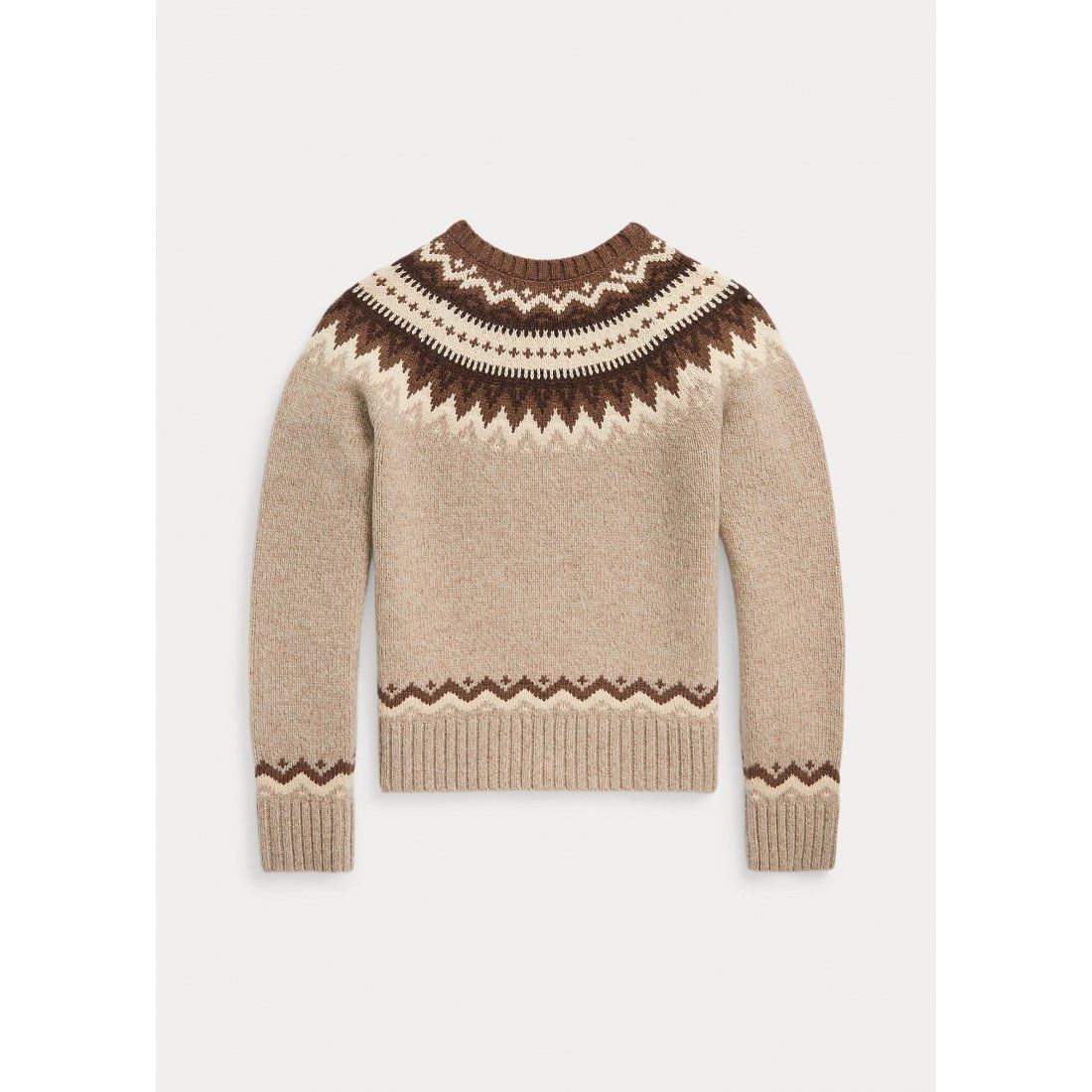Ralph Lauren - 'Fair Isle Wool-Blend Sweater' pour Grandes filles