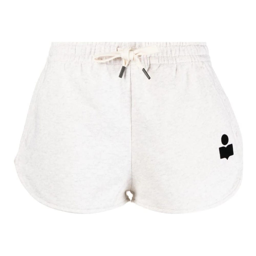 Isabel marant etoile - Short en coton 'Logo' pour Femmes