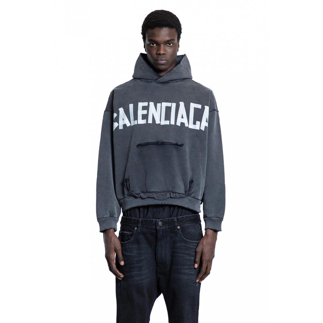 Balenciaga - Sweatshirt à capuche  'New Tape Logo' pour Hommes