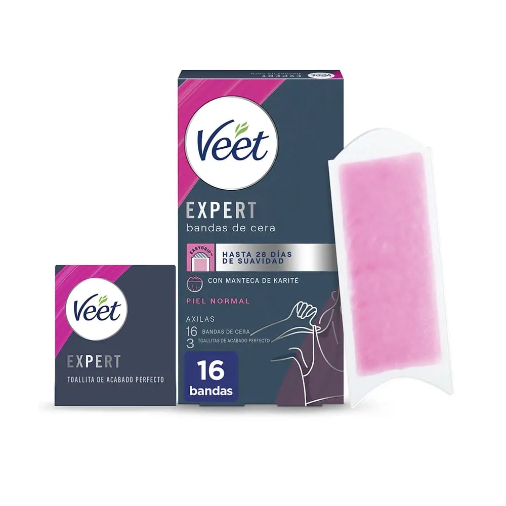 Veet - Bandes de cire 'Expert Underarms' - 16 Pièces