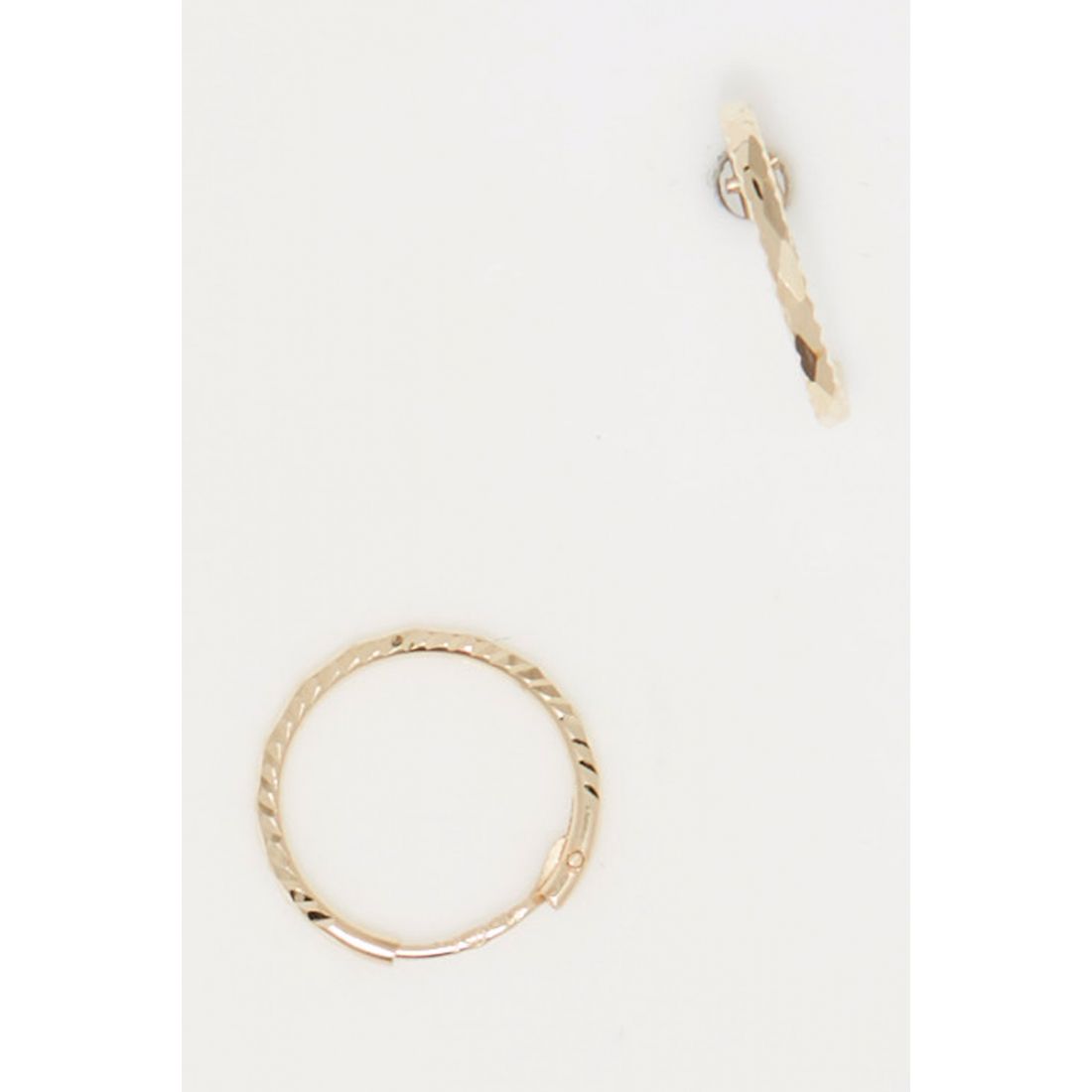 Or éclat - Boucles d'oreilles 'Twistées' pour Femmes